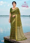 Tanya Vol 3 By Kashvi Dull Moss Viscose Border Saree

